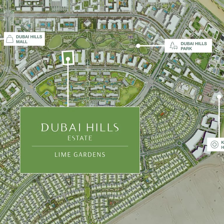 Emaar Lime Gardens location image