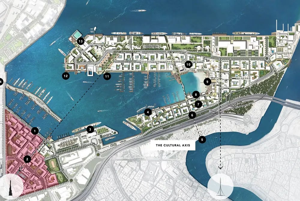 Emaar Mina Rashid location image
