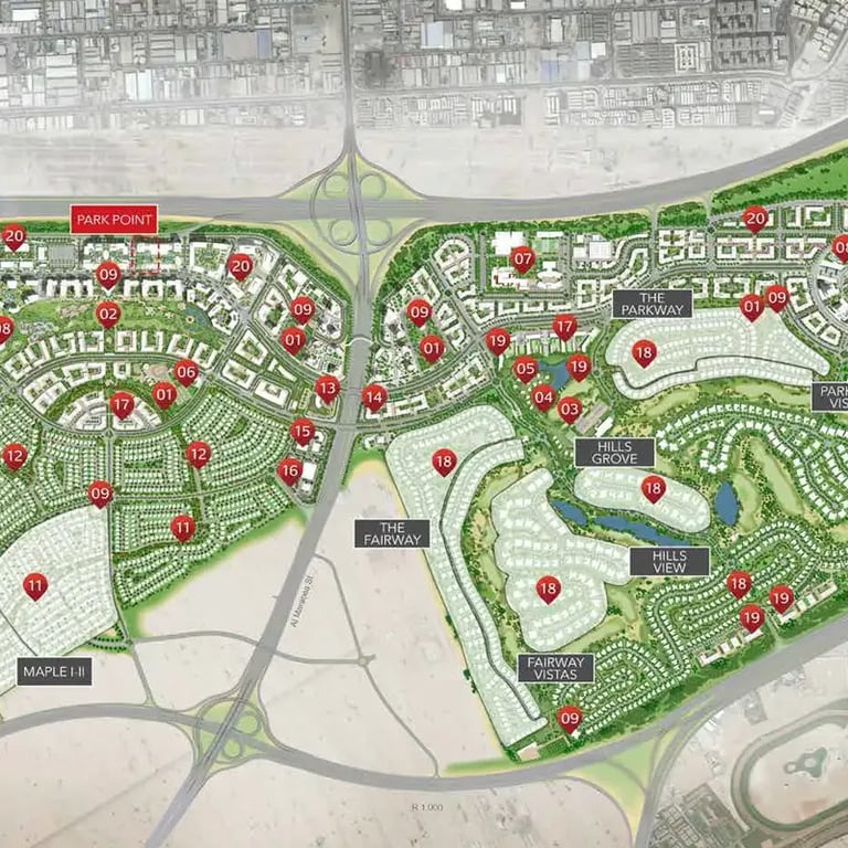 Emaar Park Point location image
