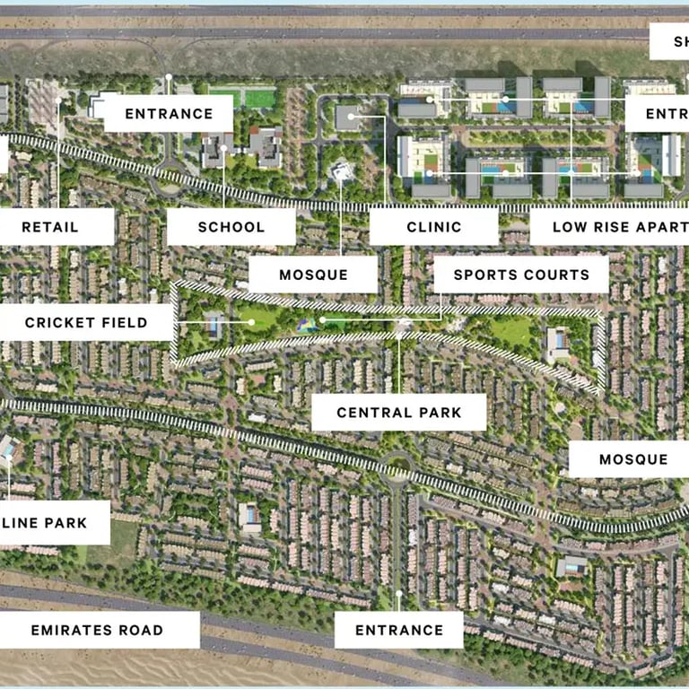 Emaar Standalone Villas location image