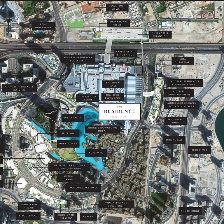 Emaar The Residence Burj Khalifa location image