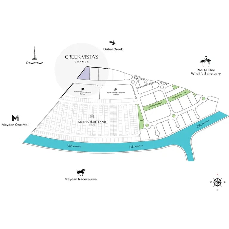 Sobha Creek Vistas Grande location image