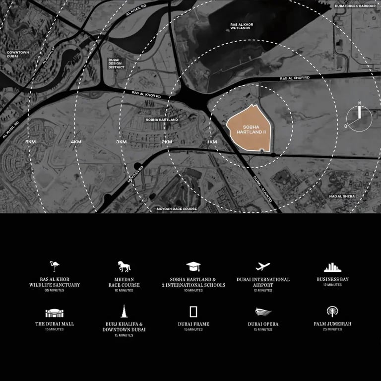 Sobha Hartland 2 Phase 2 Villas location image