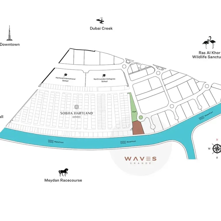 Sobha Waves Grande Phase 2 location image