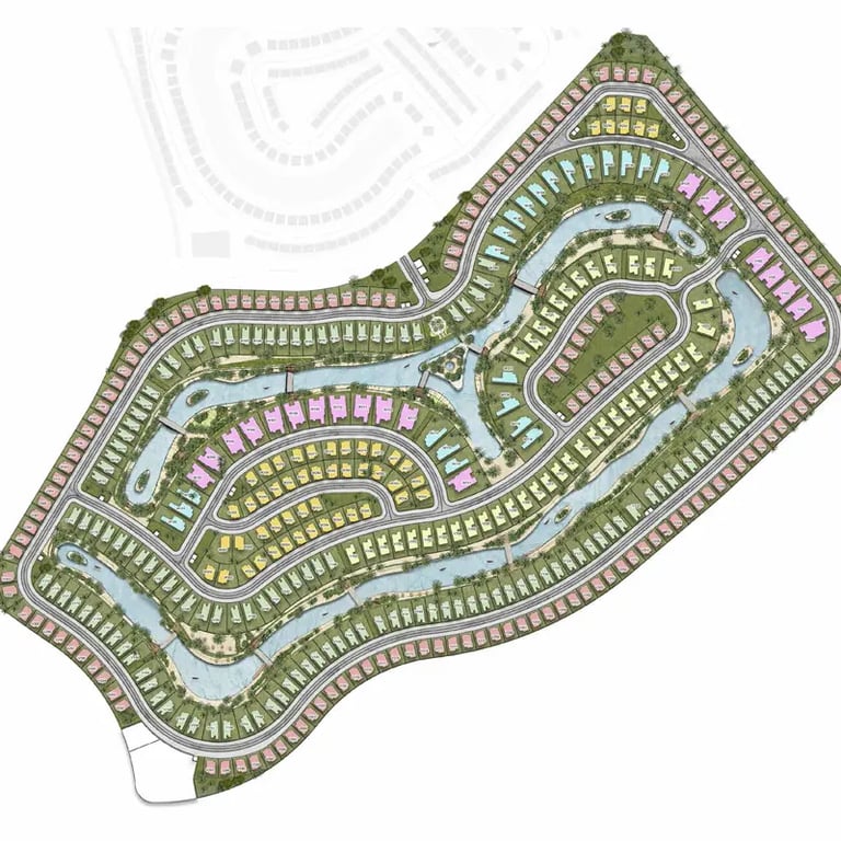 DAMAC Lagoons Venice location image