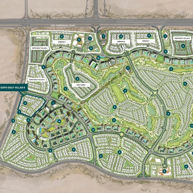 Emaar Expo Golf Apartments location image