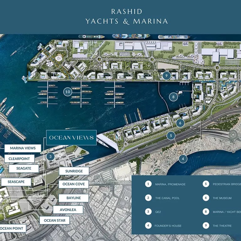 Emaar Ocean Views location image