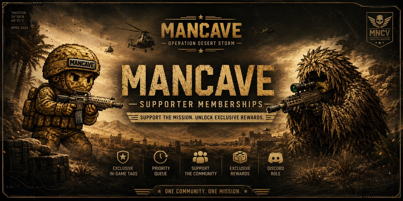 Mancave Operation Desert Storm