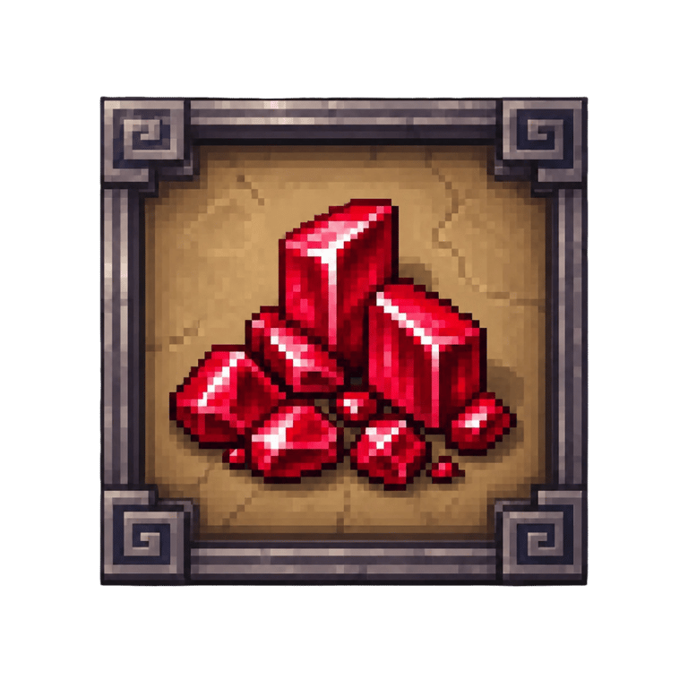 Handful of 500 Rubies