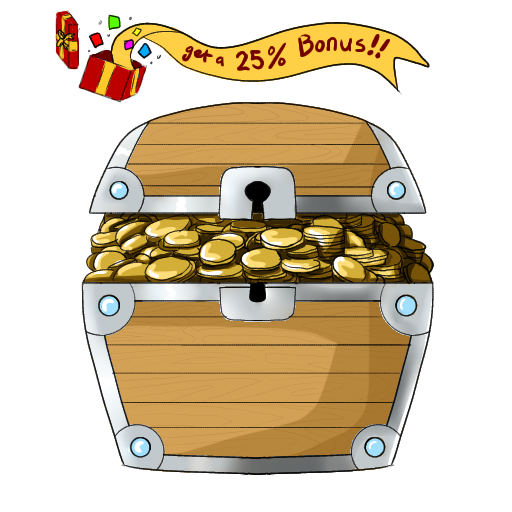 25,000 Doubloons (+6,250 Extra)