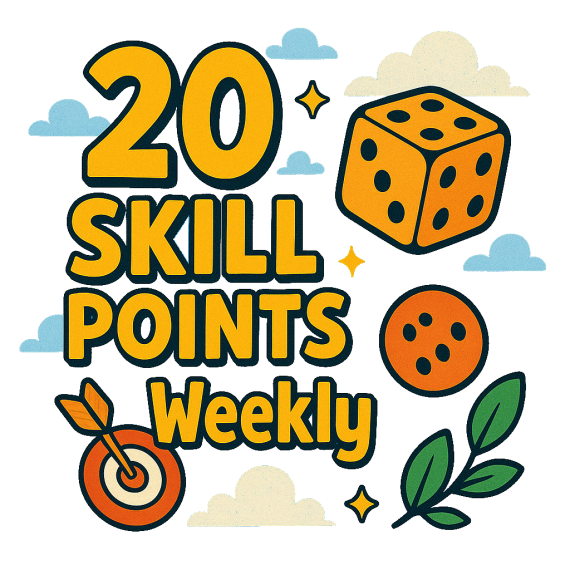 🌀 20 Skill Points (Weekly)