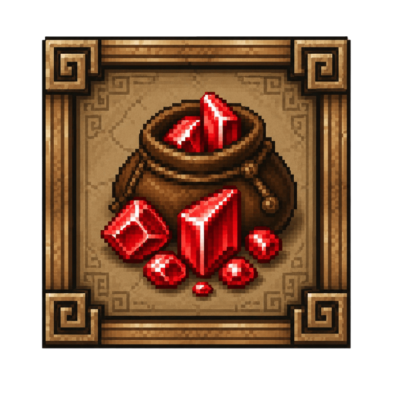 Pouch of 2,500 Rubies
