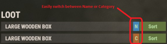 SortButton for Chests 30 Days