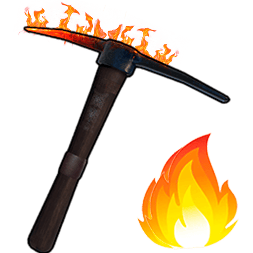 Magic Fire Pick Axe