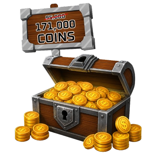 95,000 Coins + 80% Bonus