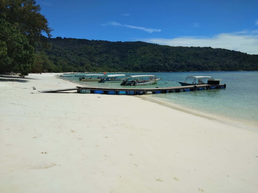 Jungle trekking route in Perhentian Besar island.