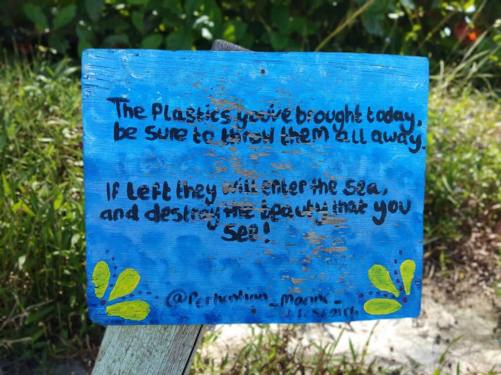 Jungle trekking route in Perhentian Besar island.