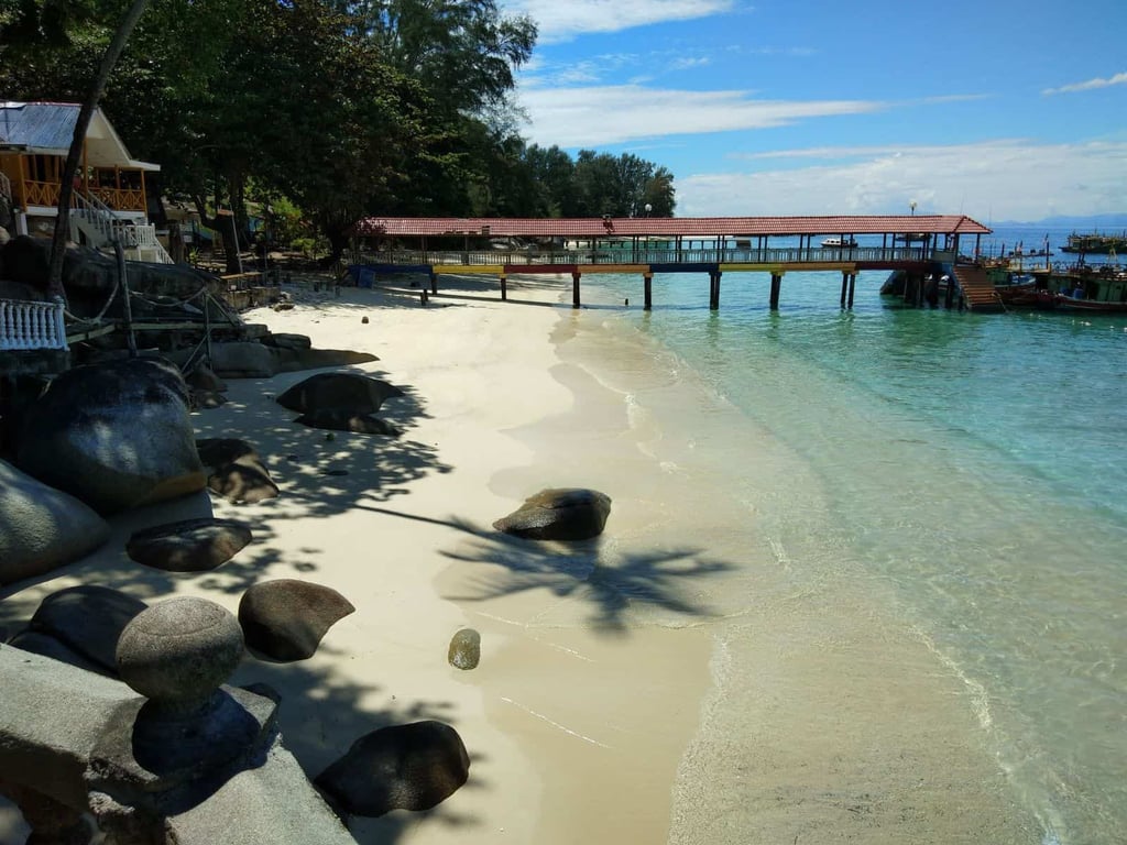 Jungle trekking route in Perhentian Besar island.