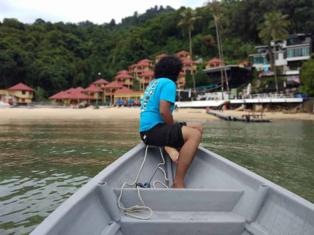 Travelling via boat in the Perhentian Islands.