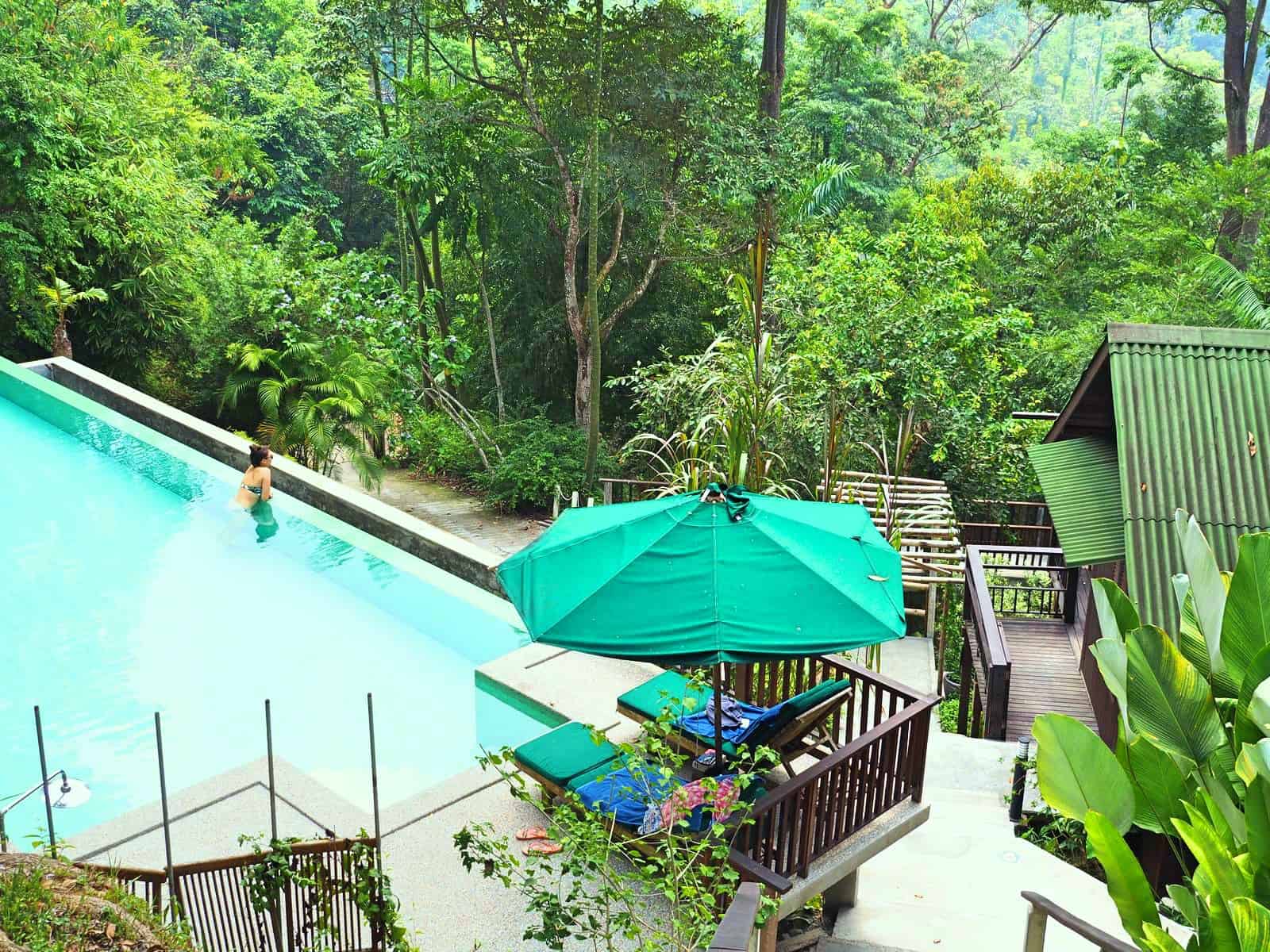 Chilling in the pool at The Dusun resort in Malaysia // travelmermaid.com 