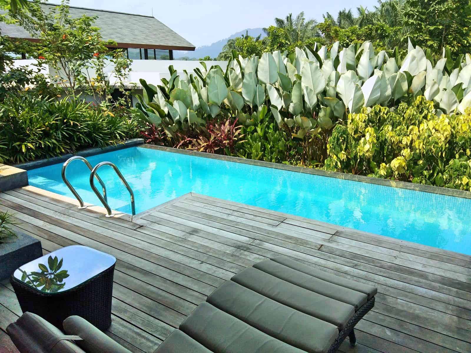 Our private pool at Mangala Resort & Spa in Malaysia // travelmermaid.com