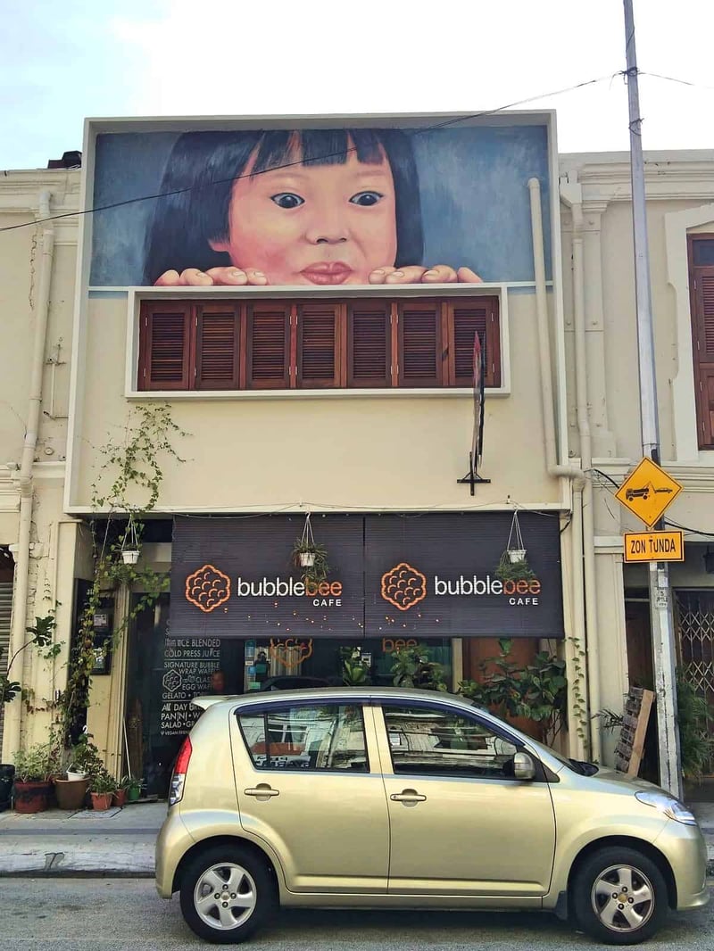 self guided walking tour kuala lumpur Bubble Bee Cafe in Chinatown, Kuala-Lumpur
