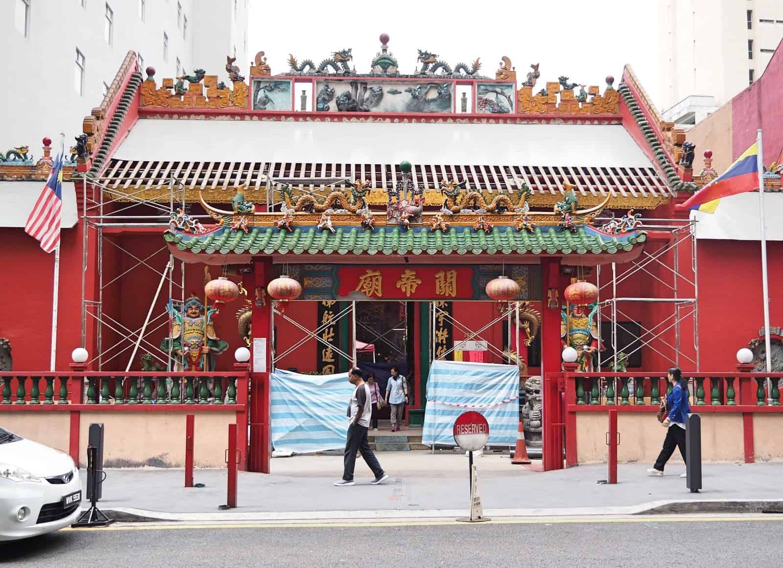 self guided walking tour kuala lumpur Guan Di Temple in Chinatown, Kuala Lumpur