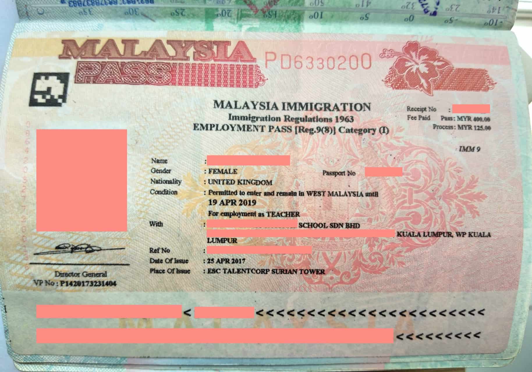 Malaysian-visa-expat-Employment-Pass-1 ] Travel Mermaid