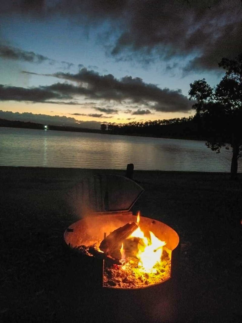 Our campfire at Camp Barrabadeen in North Queensland // TravelMermaid.com