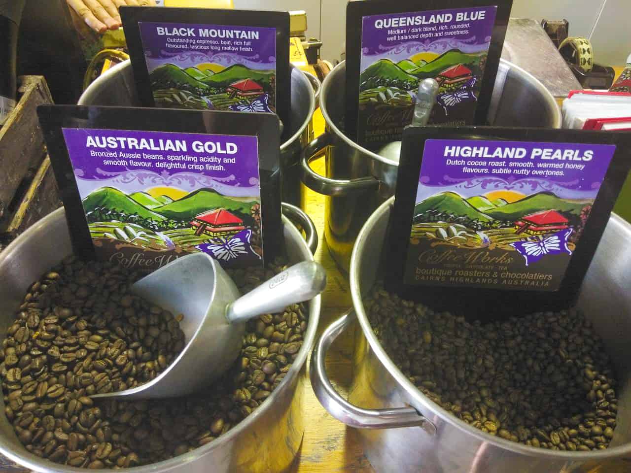 Coffee beans at Works in Mareeba, North Queensland // Travel Mermaid