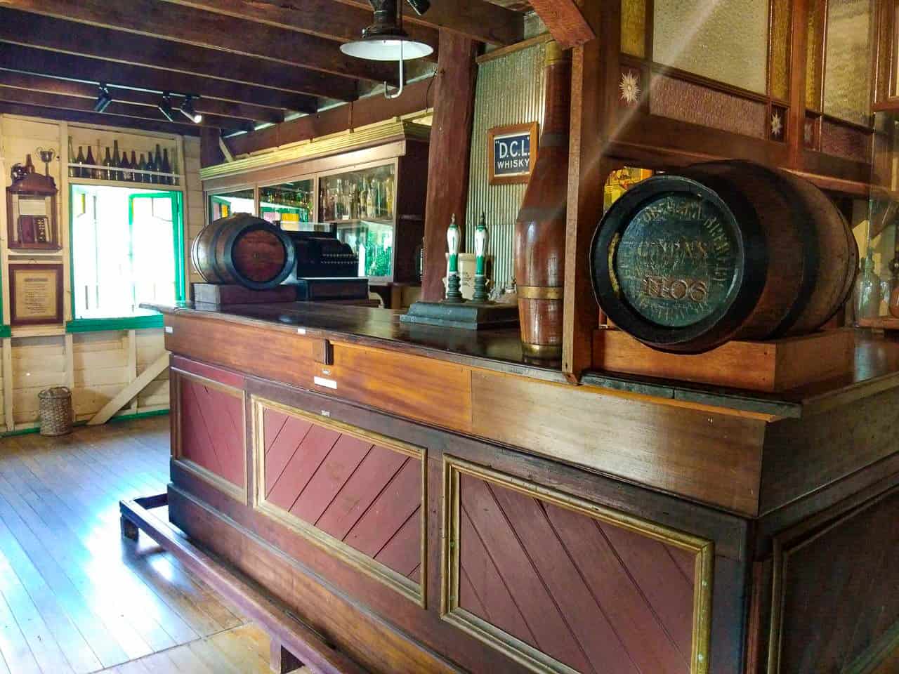 Inside the pub Herberton Heritage Village museum, North Queensland // Travel Mermaid.com