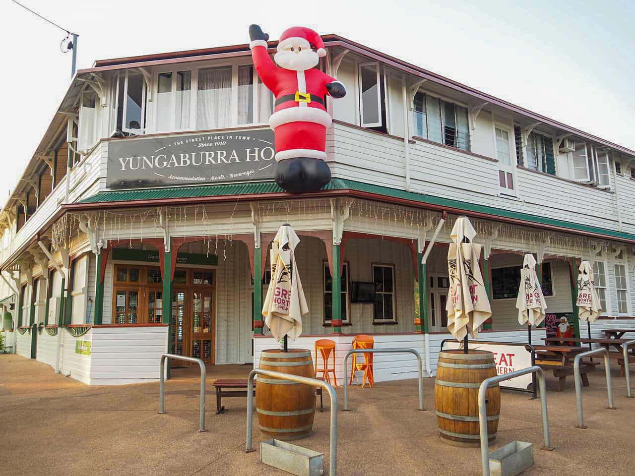 Yungaburra Hotel at Christmas, North Queensland // TravelMermaid.com