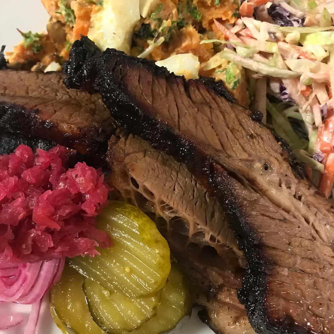 Slow cooked beef brisket at the Pickle & Smoke in Malanda Lodge, North Queensland // Travel Mermaid