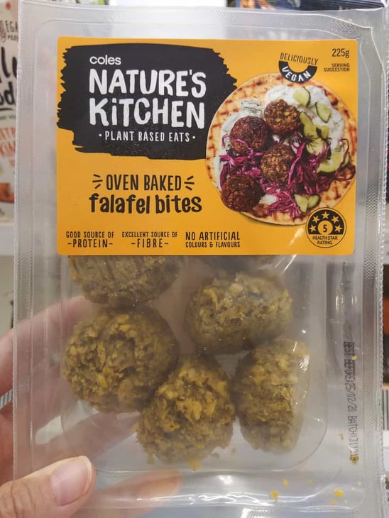 Nature's Kitchen falafel bites by Coles