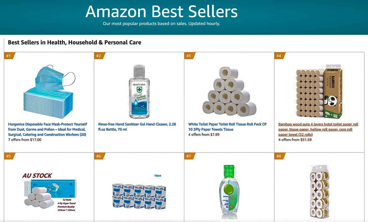 Amazon's best selling items during the Coronavirus // travelmermaid.com