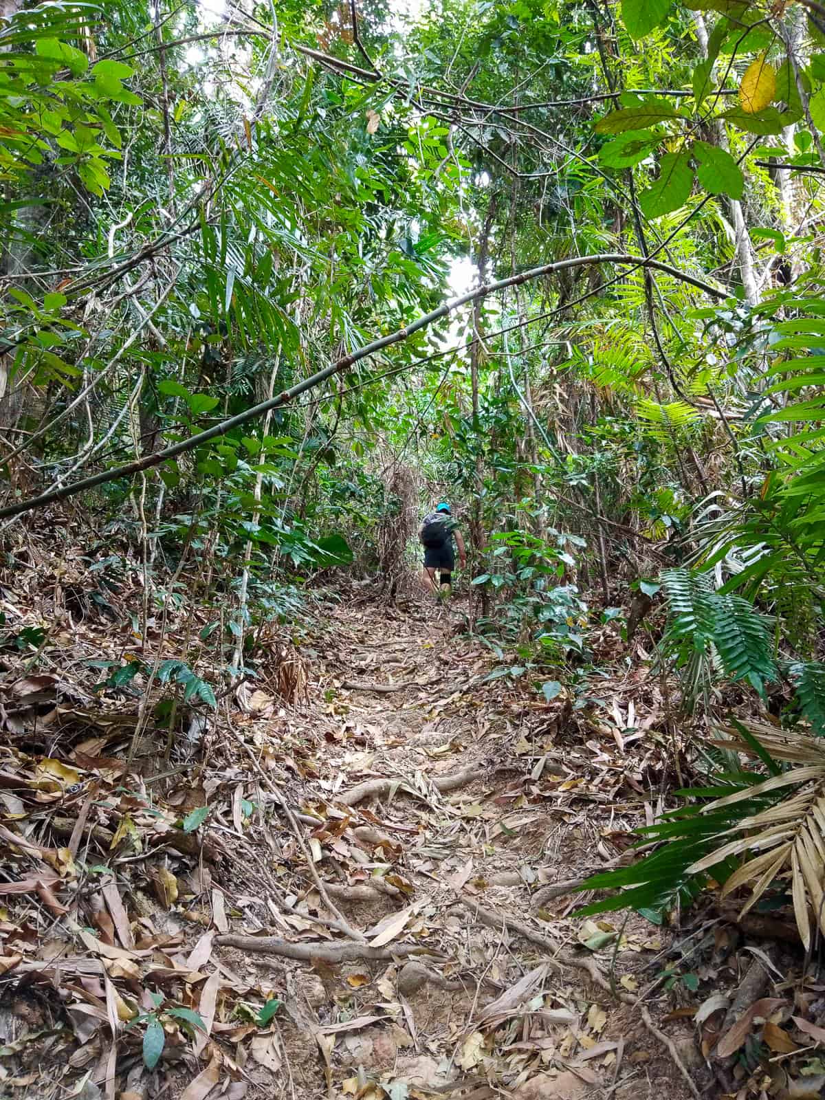 Walking uphill along the Manjil Jimalji hiking trail // Travel Mermaid