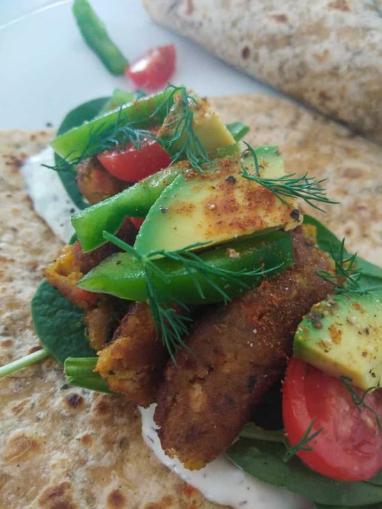 Vegetarian wrap // Travel Mermaid