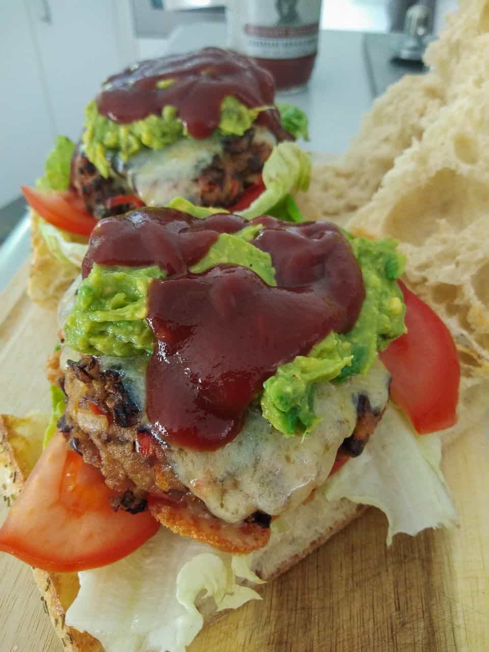 Homemade vegetarian bean burgers // Travel Mermaid