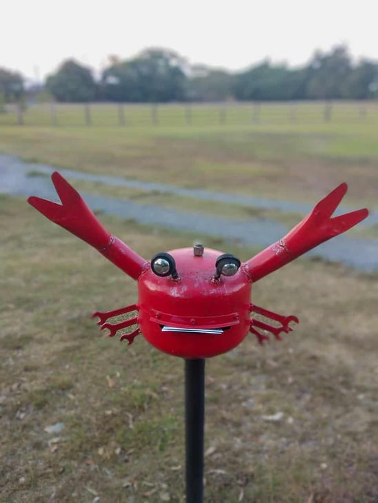 A crab letterbox in Mowbray, Port Douglas Shire // Travel Mermaid