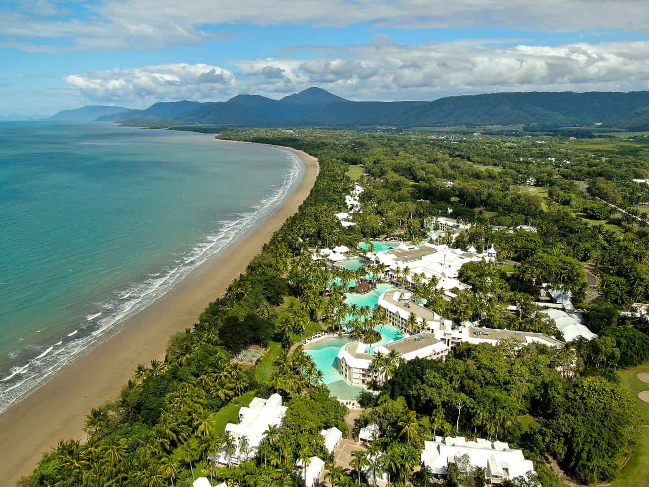 Aerial view of Four Mile Beach in Port Douglas, Australia // Travel Mermaid