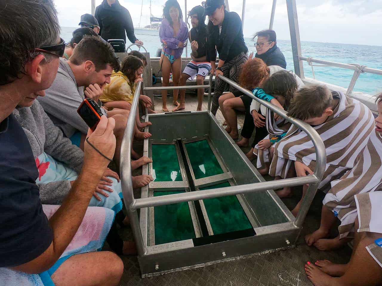 Glass bottom boat with Sailaway Port Douglas // Travel Mermaid