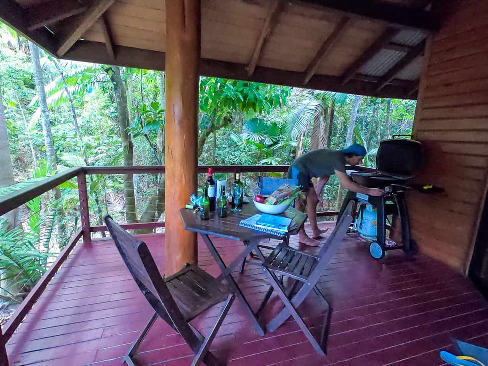 Our BBQ area at Wildwood cabin in Cape Tribulation, Daintree Rainforest- Australia // Travel Mermaid