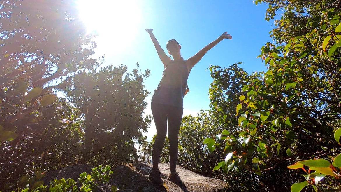 Happy to have reached Mount Bartle Frere summit! // Travel Mermaid
