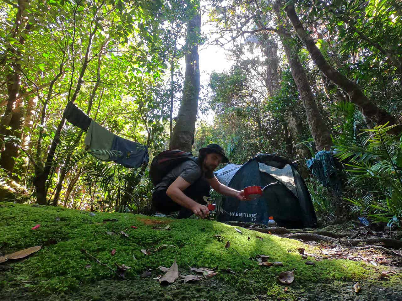 Western Summit Camp along the Mount Bartle Frere hike, Australia // Travel Mermaid