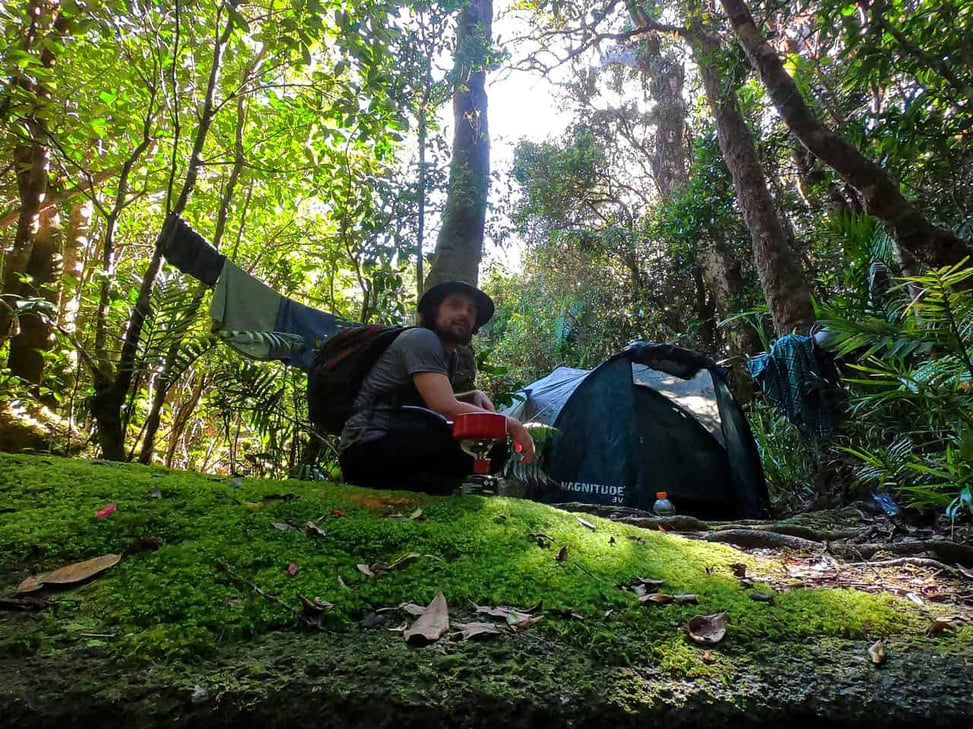 Western Summit Camp along the Mount Bartle Frere hike, Australia // Travel Mermaid