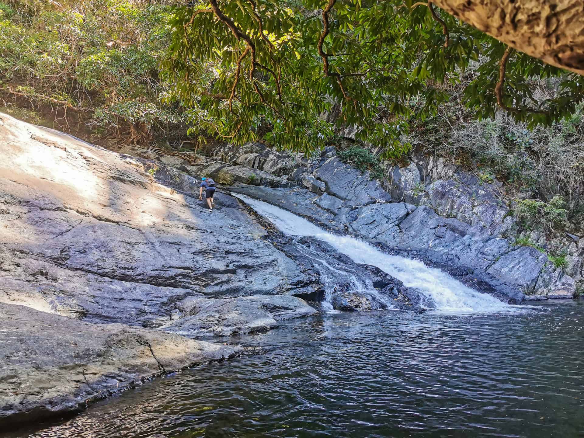 Cascade along the Spring Creek Falls hike in Mowbray // Travel Mermaid