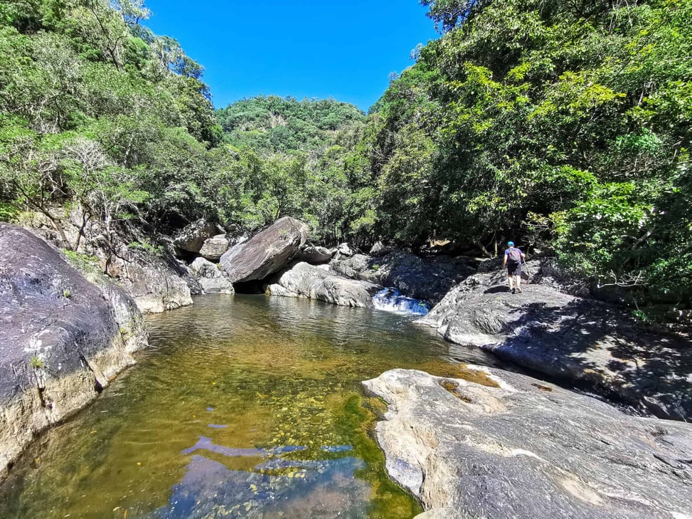 Rock pool along the Spring Creek hike in Mowbray // Travel Mermaid