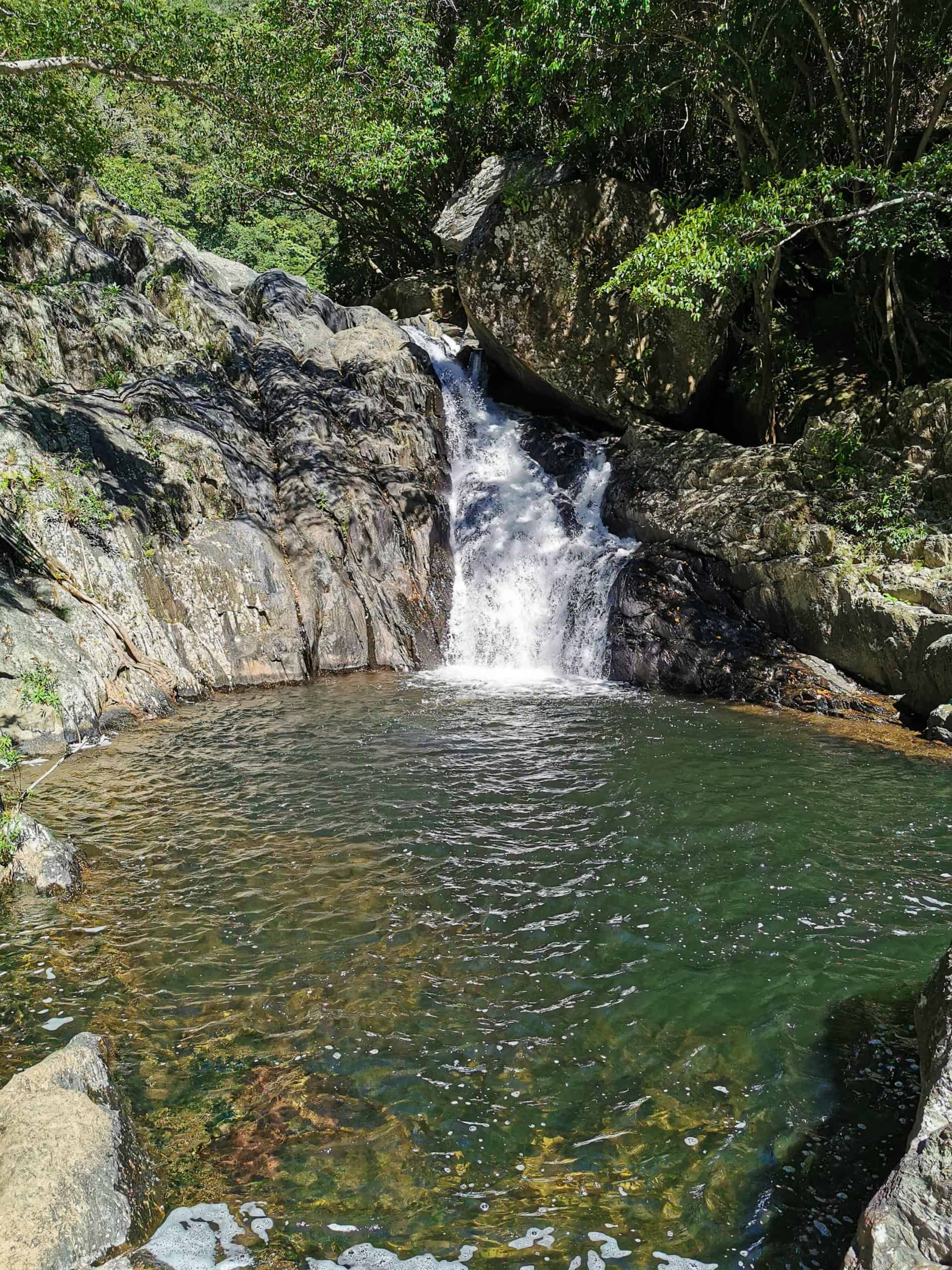 The faux falls along the Spring Creek Falls hike in Mowbray // Travel Mermaid