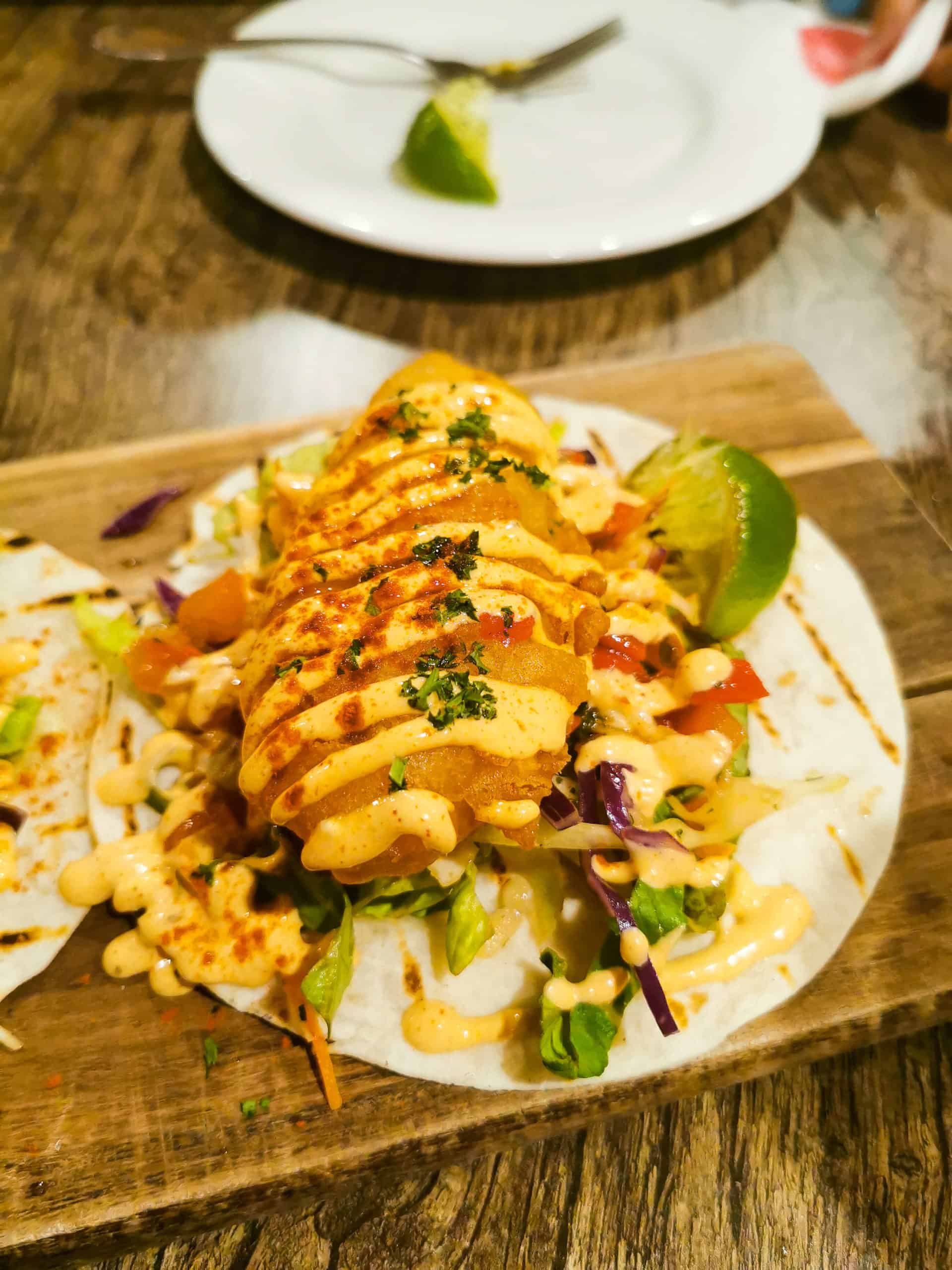 Barramundi taco at Seabean restaurant in Port Douglas, Queensland // Travel Mermaid