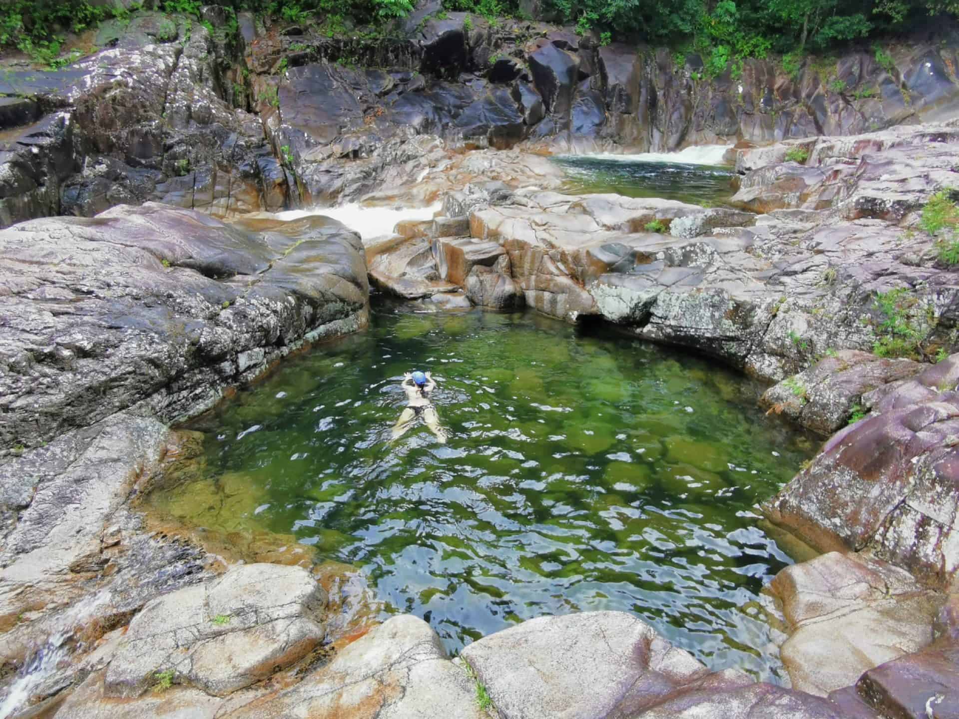 A rock pool at Clamshell Falls near Cairns // Travel Mermaid 